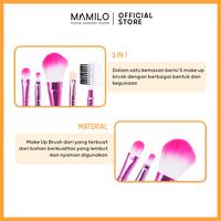 Gambar MAMILO Kuas Rias Brush Make Up Set Isi 5 Pcs - Peach dari Mamilo Online Store Kab. Sukoharjo 2 Tokopedia