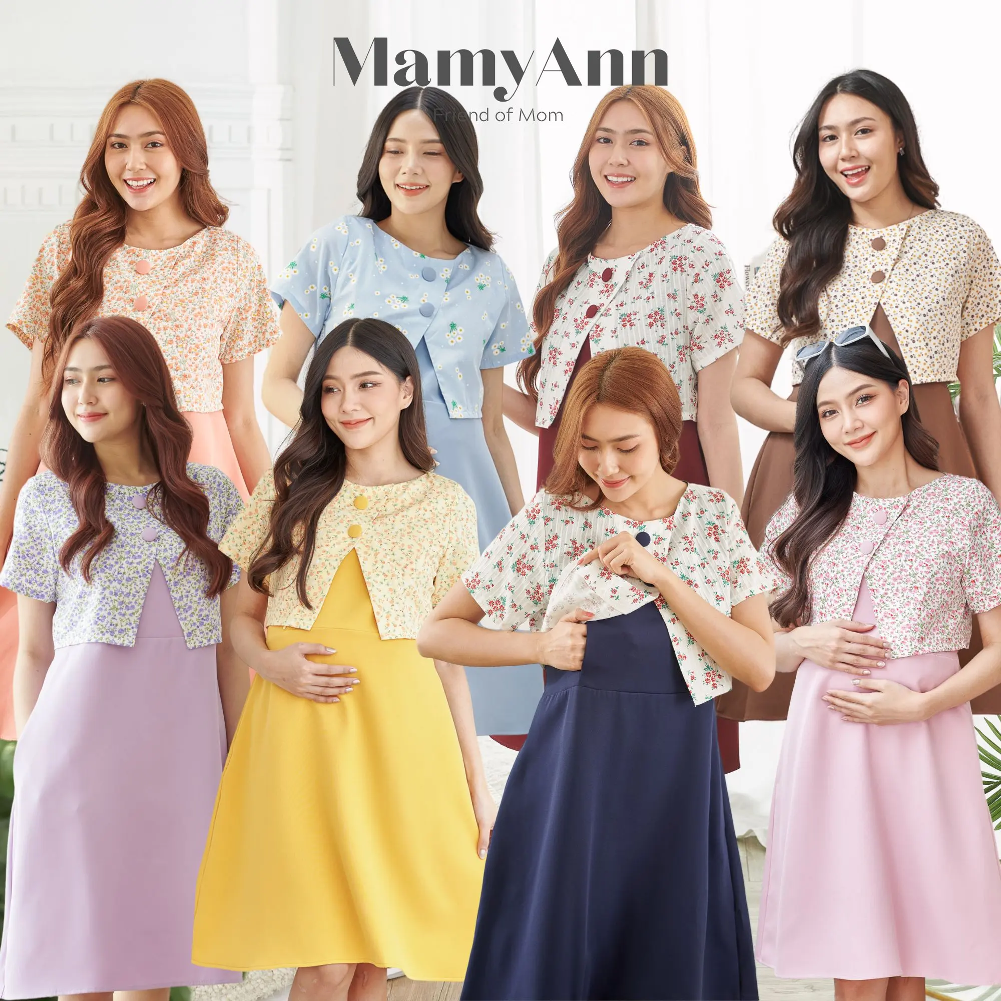 A070 ชุดคลุมท้องให้นมใส่ทำงาน สไตล์เสื้อครอป