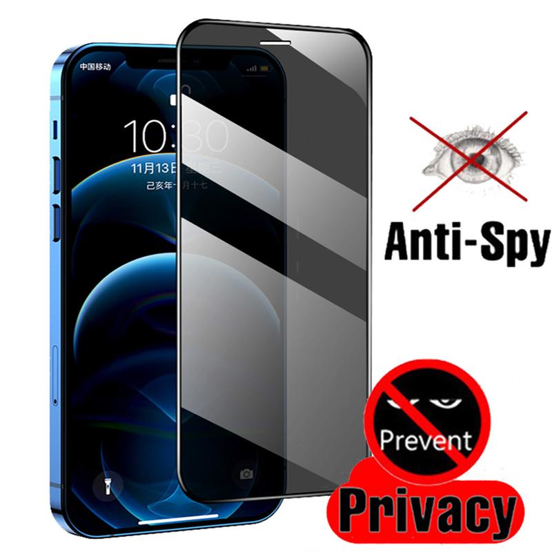 Product Introduction of Black Privacy Screen Protector iPhone 16 15 14 Plus 13 12 Pro Max 11 Pro XR 7 SE Premium Quality Anti-Spy Tempered Glass Shield FOR iPhone 16 Pro 12 13 Mini XS Max 0