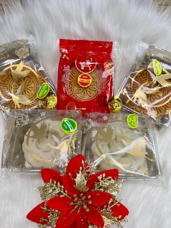 [Size Lớn 180g] Combo 5 Bánh trung thu truyền thống nhiều vị, thơm ngon