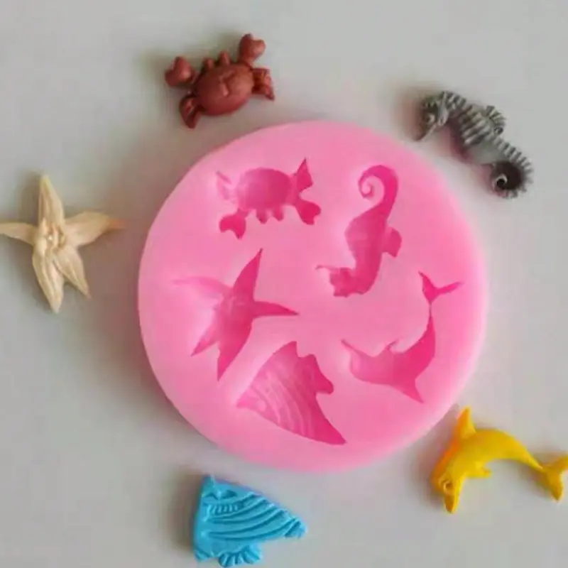 Silicone Mold, 1 Count Marine Life Shaped DIY Mold, Aromatherapy Soap Mold, Cake Mold, DIY Mold for Home Decoration 5
