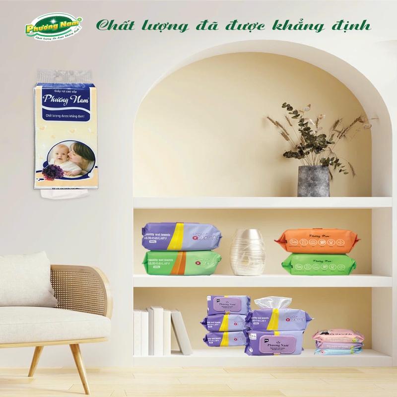 Product Introduction of [Thùng 10 Gói] Khăn Ướt Cao Cấp Phương Nam 102 Tờ - Tiện Lợi Đa Công Dụng, Thuận Tiện Cho Việc Làm Sạch & Vệ Sinh Mọi Nhu cầu 4