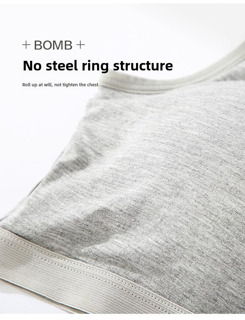 Product Introduction of Japanese Underwear Female Non-Steel Ring Student Girls Large Breasts Show Small Bra Thin Section Summer 9