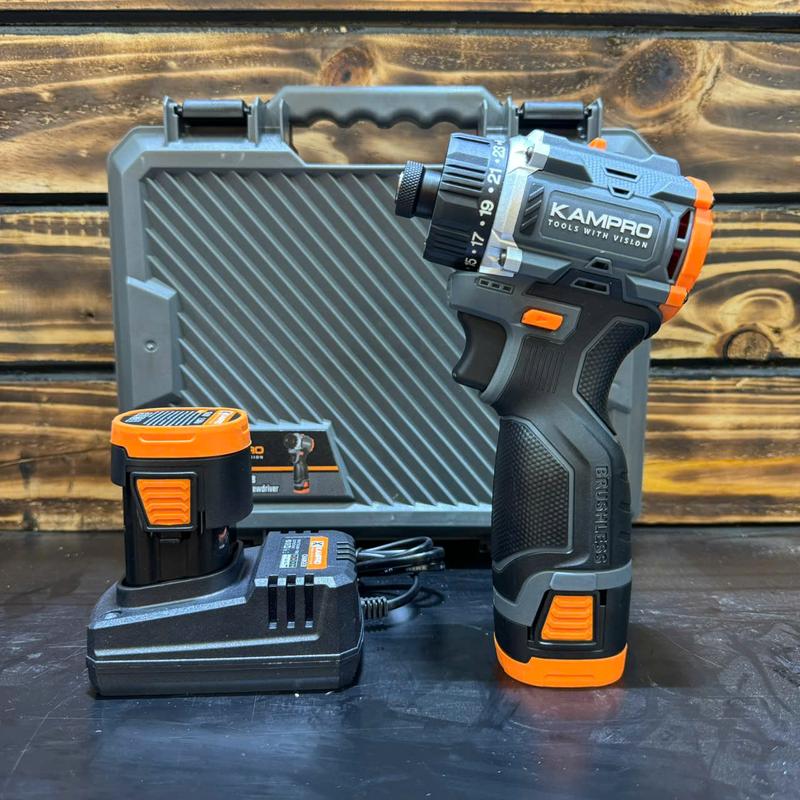 Máy vít trượt KAMPRO 18V cấp trượt không chổi than tiện lợi- Phù hợp cho thạch cao- nội thất