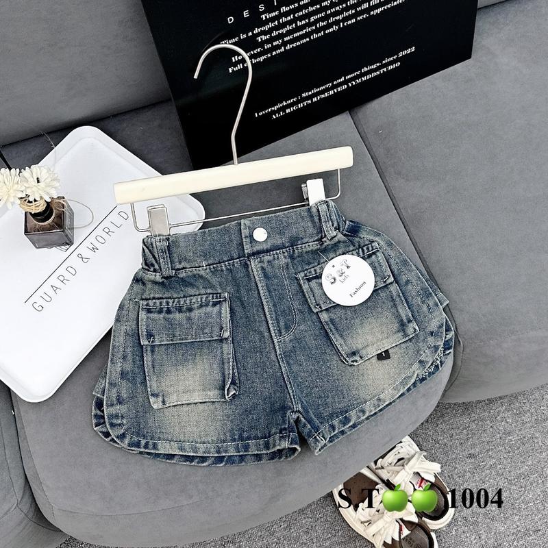 Quần đùi Jean bé gái Shop Sam Ú kiểu dáng khỏe mạnh, cá tính dễ phối đồ cho bé (Mẫu Hot hè năm nay) 7-27 KG