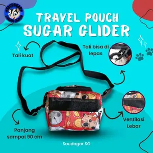 TREVEL POUCH SUGAR GLIDER TAS SELEMPANG/TAS SUGAR GLIDER