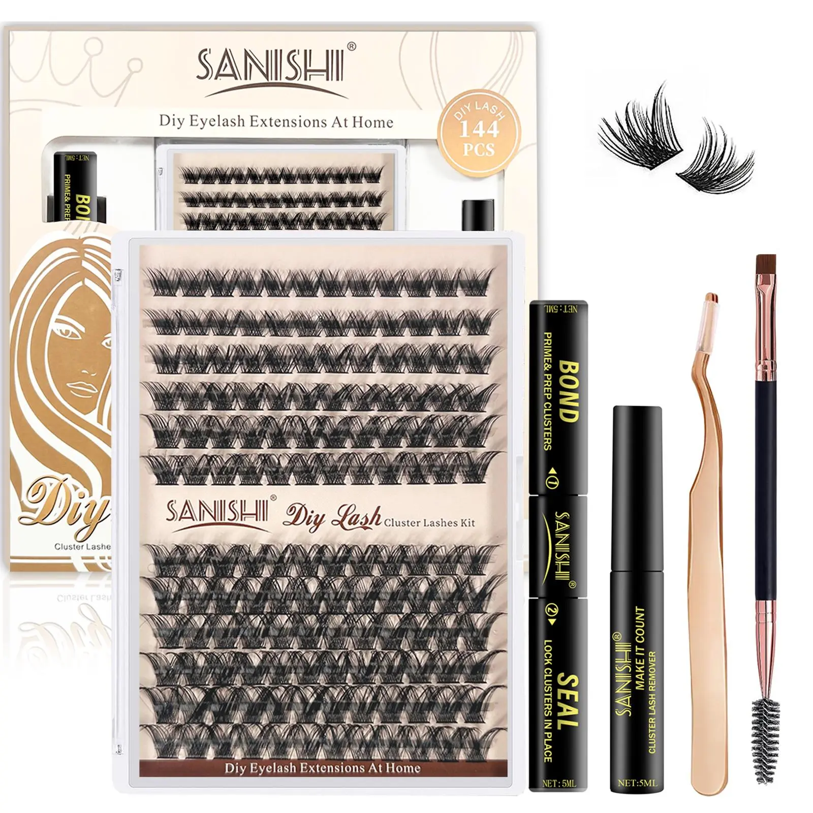 Individual Lash Extensions Kit, 1 Set Eyelash Extension Kit Including ...