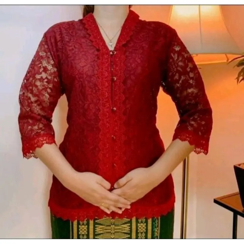 Kebaya Modern Wanita Terbaru. Ellove Atasan Brukat Kekinian. Cantik Sesuai Gambar.