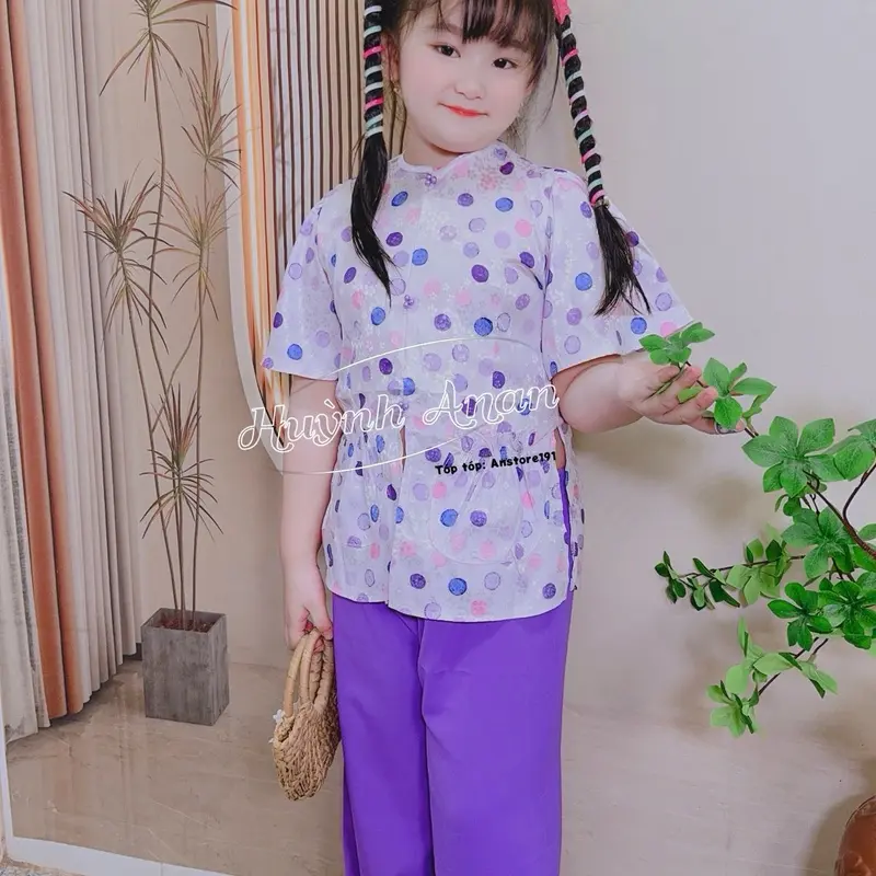 Bộ bà bé gái, bà bà gấm 12-38kg, set bộ bé gái, đồ bộ bé gái 1
