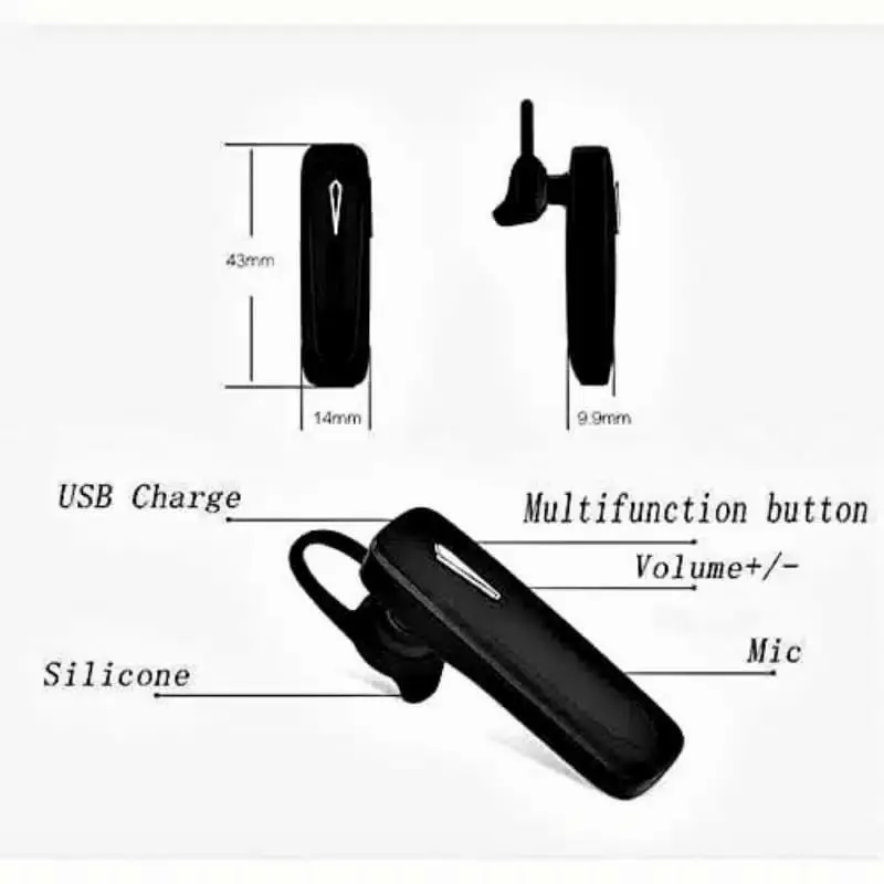 PROMO BELI 1 GRATIS 1 Earphone Bluetooth / headphone bluetooth / Headset Bluetooth Branded Microphone Earphones Headphones Wireless Handsfree 3
