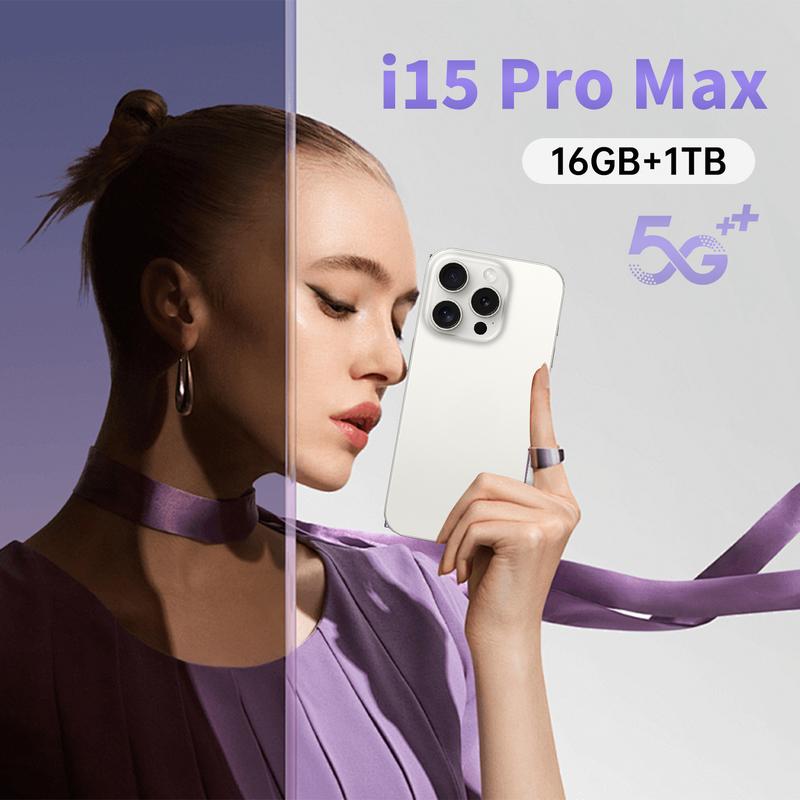 Điện Thoại Di Động Xuyên Biên Giới, i15 ProMax, Thông Minh, Màn Hình Lớn 7,0 Inch, Bộ Nhớ 16 + 1T, Có Sẵn Gửi Thay Mặt, Mẫu Bán Chạy 1