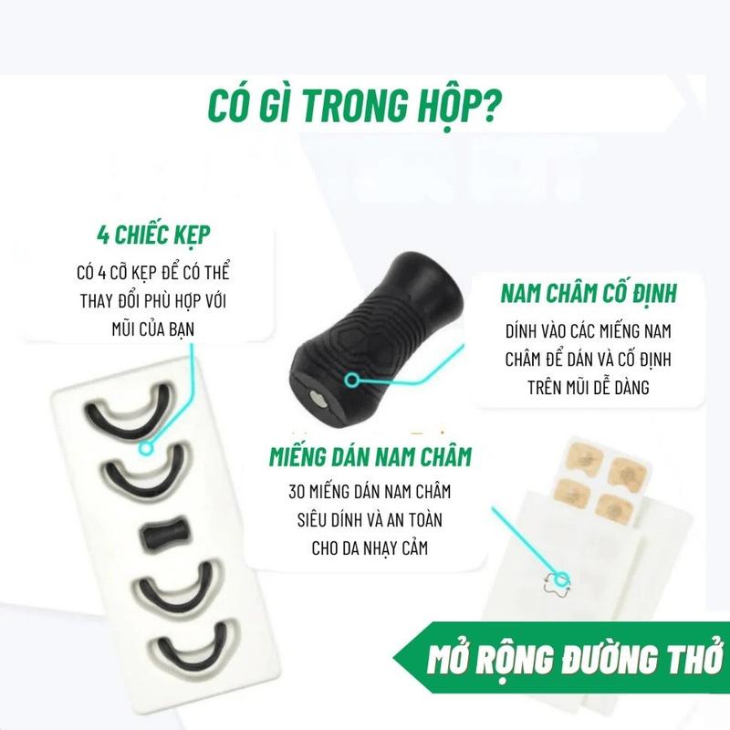 【COD】Miếng dán ngáy ngủ giảm ngáy thở oxy kẹp y Kẹp Mũi Nam Châm OxyBreathing 1