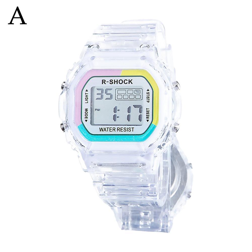 【TERSEDIA & COD】ins Fashion Electronic Sports Watch for Men and Women Students Square Led Watch W1J6