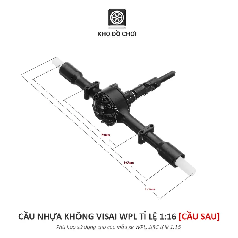 Cầu nhựa không visai WPL tỉ lệ 1:16 (13CM) 5
