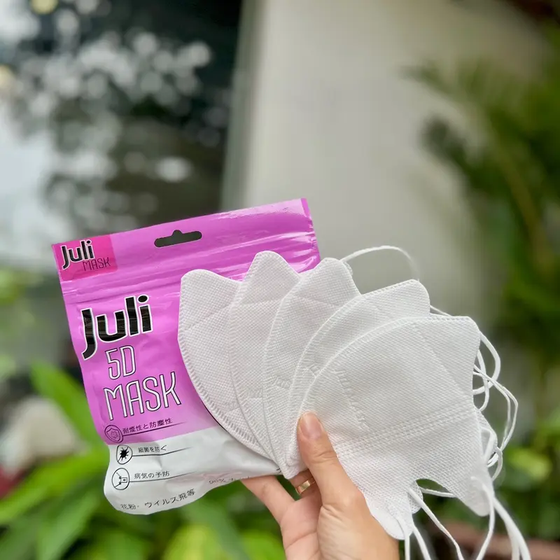 [ Thùng 200 chiếc ] Khẩu trang Juli Mask 5D 7 màu, 3 lớp, 99% bảo vệ, Việt Nam Phụ Kiện Voi 8