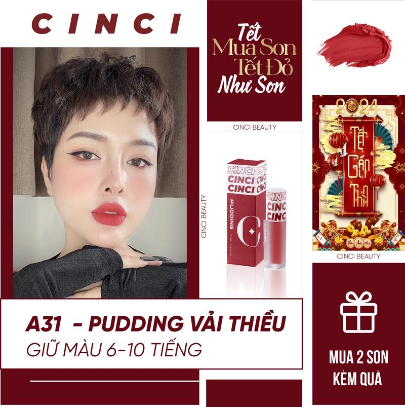 Product Introduction of COMBO 2 SON PUDDING HOA QUẢ KÈM QUÀ  - 2 MÀU SON TRENDY 2024 - Son Môi - Son Kem - Trang Điểm 13