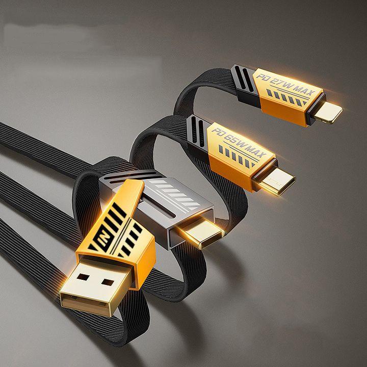 Bộ sạc nhanh 120w gồm củ sạc và dây sạc , 4 đầu sạc USB A/Type C/Lightning, hỗ trợ sạc nhanh, bảo hành 12 tháng 3