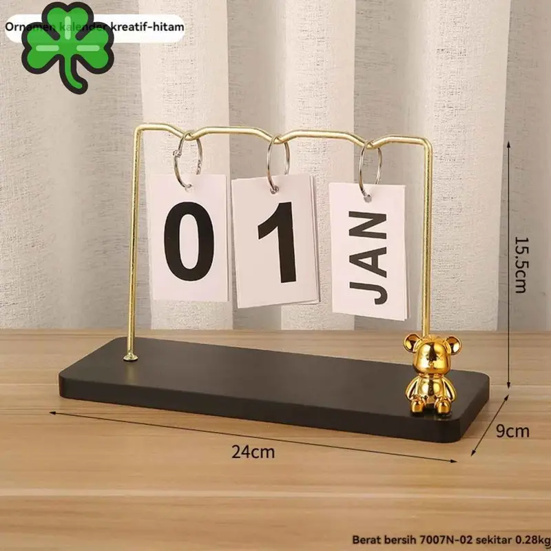 ​Kalender Meja Gaya Eropa yang Kreatif - Hiasan Kantor dan Ruang Tamu yang Estetis dan Fungsional 7