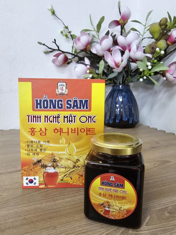 Cao Hồng Sâm 6 năm tuổi  - Tinh Nghệ - Mật Ong ( 250g / hũ )