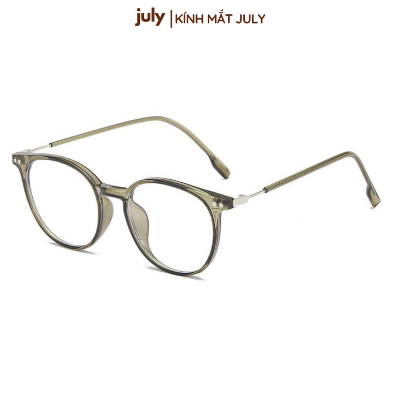 Product Introduction of Gọng kính cận nữ form tròn cốt kim loại hợp mọi dáng mặt - Kính Mắt July 8625 Mắt Kính Women Tròng Kính Kim Tuyến gọng  oval 8