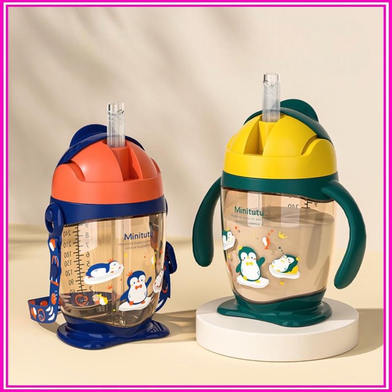 Bình tập uống cho bé Minitutu 300ml bình tập hút có chống sặc an toàn cho bé