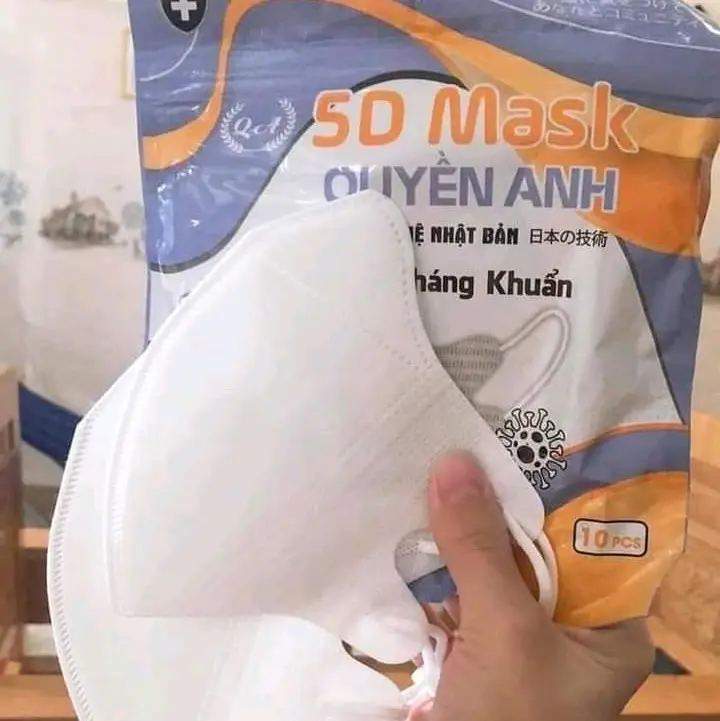 Khẩu trang 5D quyền anh hộp 100 chiếc chống tia UV 1
