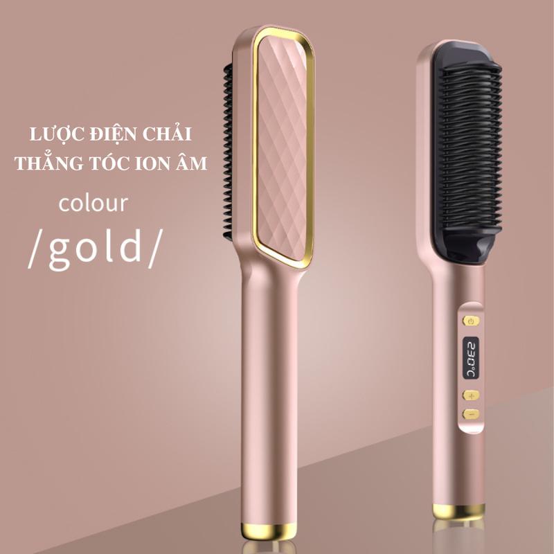 Lược điện chải thẳng tóc ZF888-Model LCD cao cấp tạo kiểu chuyên nghiệp máy uốn duỗi tóc máy làm xoăn ép thẳng