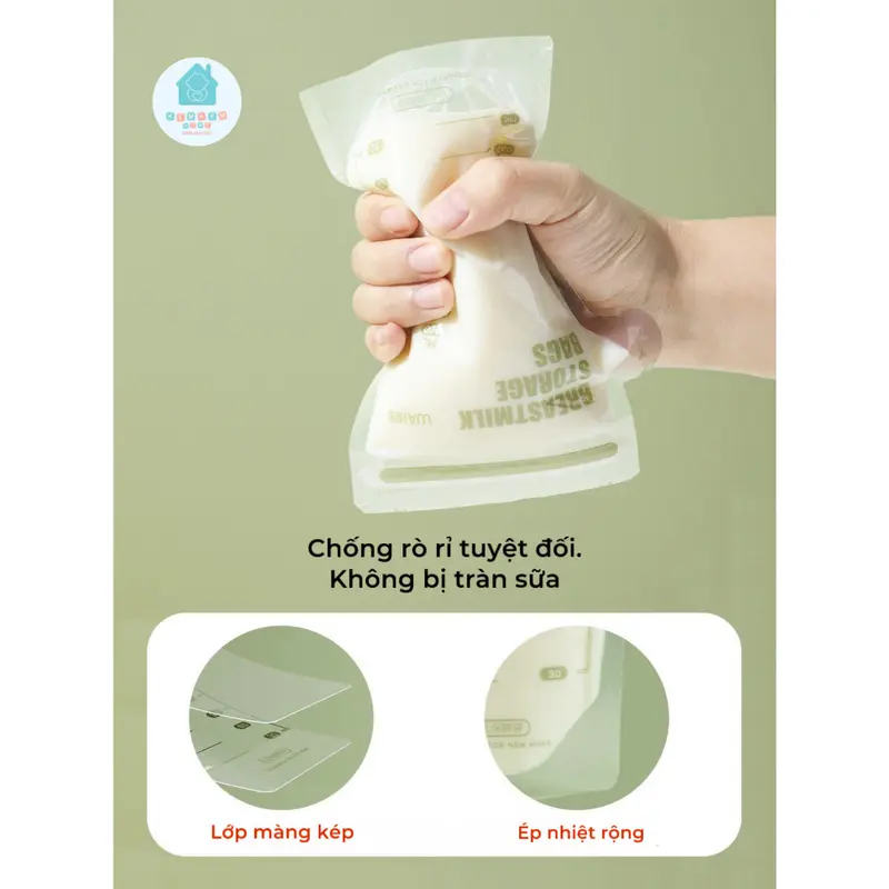 Túi Trữ Sữa WAI 150ml/200ml - Hộp 30 Túi Chính Hãng 2