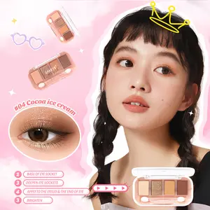 SANIYE LIVE New 4 Warna Glitter Eyeshadow Palette Menarik Mata Eye Shadow Kecantikan Kosmetik E0459