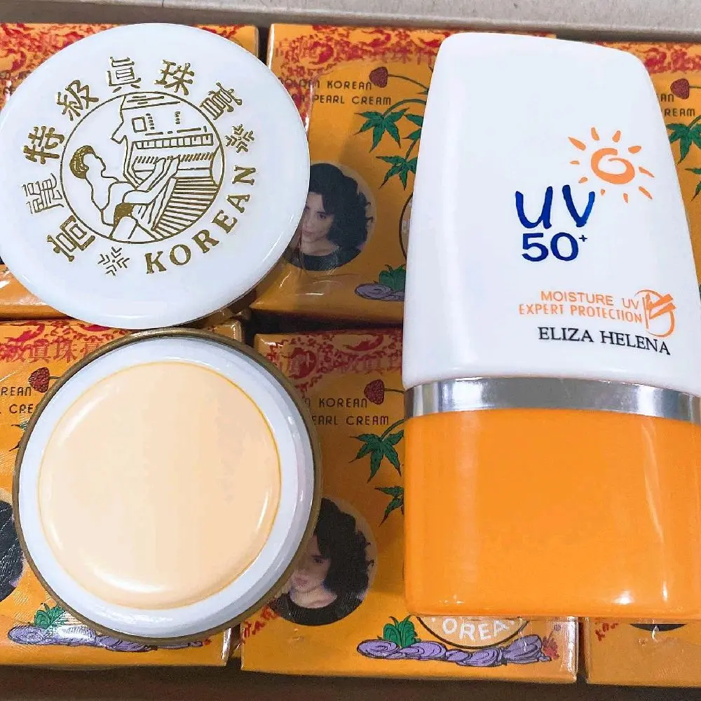 combo 5 hộp kem sâm thái và 1 tuýp chống nắng Thái,