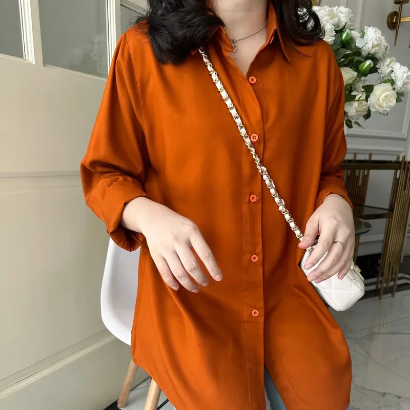 KEMEJA POLOS RAYON TWIL Baju atasan 3