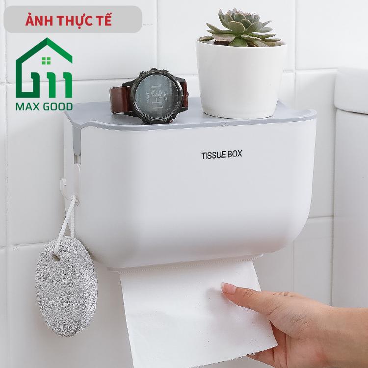 Hộp Đựng Giấy Vệ Sinh Dán Tường Cao Cấp Hộp Để Giấy Vệ Sinh Hộp Đựng Giấy Rút Kiêm Kệ Để Đồ Nhà Tắm Ráo Nước 