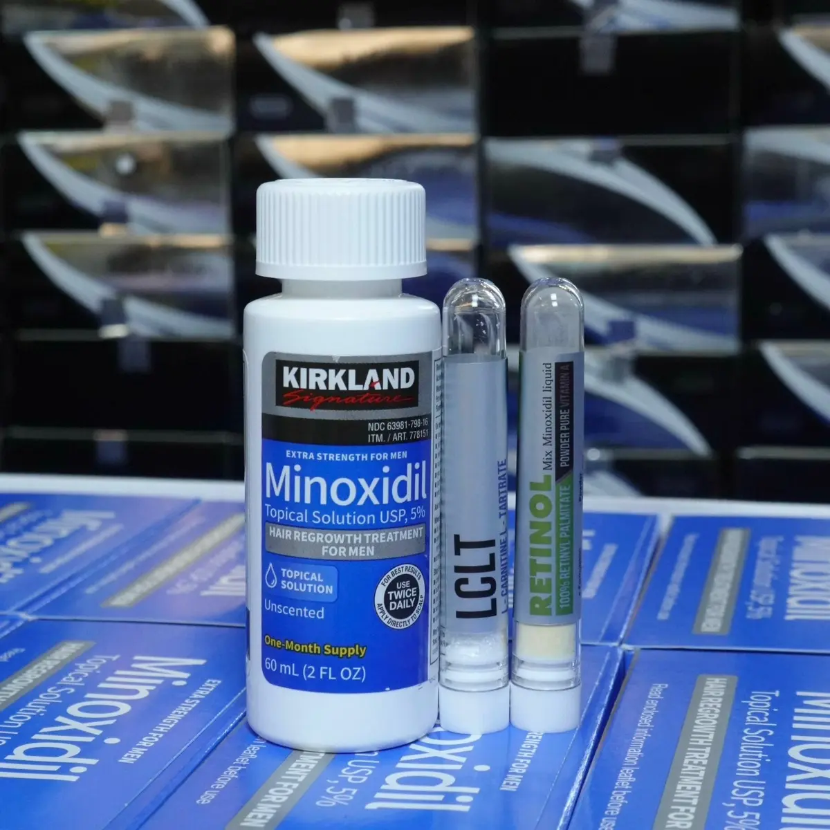 Dung dịch Minoxidil 5% Kirkland hỗ trợ mọc Tóc và râu quai nón dầu gội kich moc