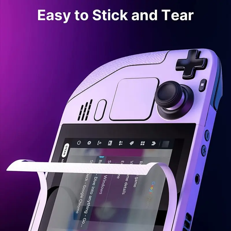 JSAUX Skin Stickers Set Compatible for Steam Deck Free Thumb Grip Caps 1