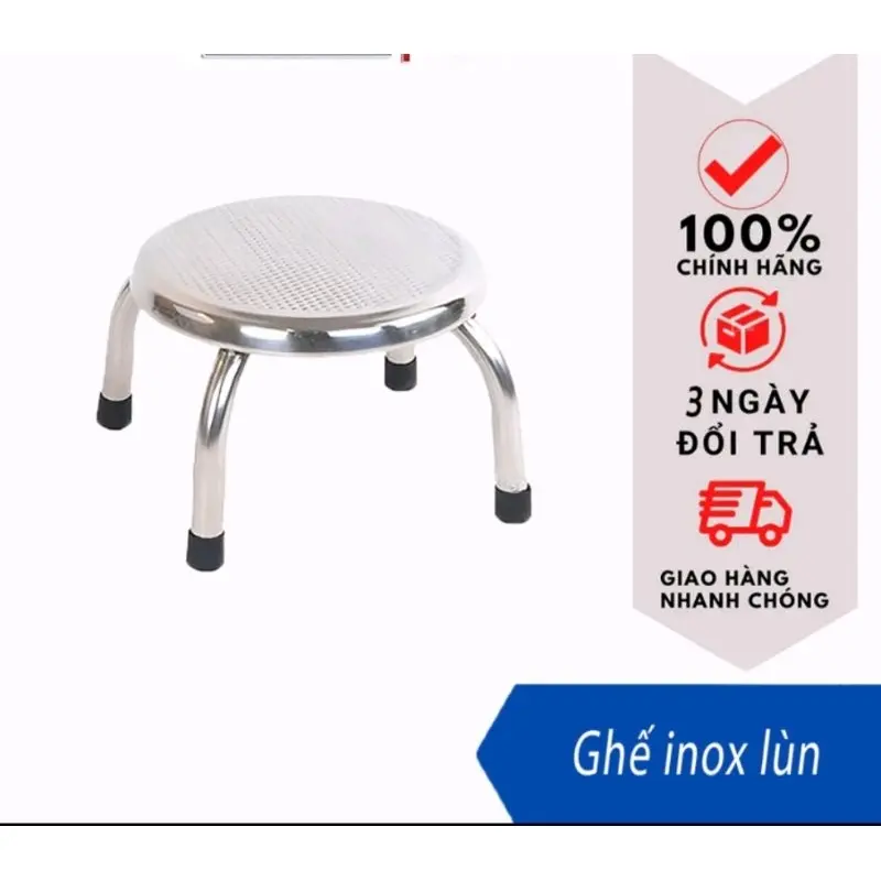Ghế Inox thấp đa năng siêu bền đẹp, ghế ngồi xổm, ghế nhặt rau
