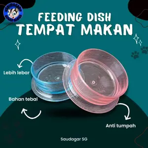 tempat makan hewan anti tumpah feeding