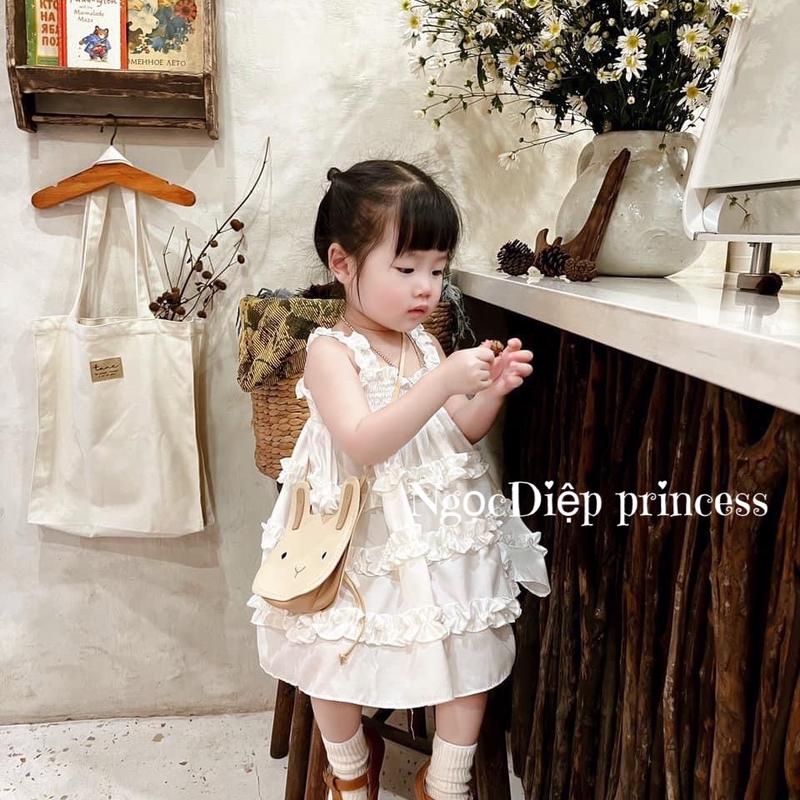 Váy bé gái đầm 2 dây vải đũi cực xinh và mát cho bé gáiD058 Bé gái Bé gái Bé gái Bé gái Bé gái