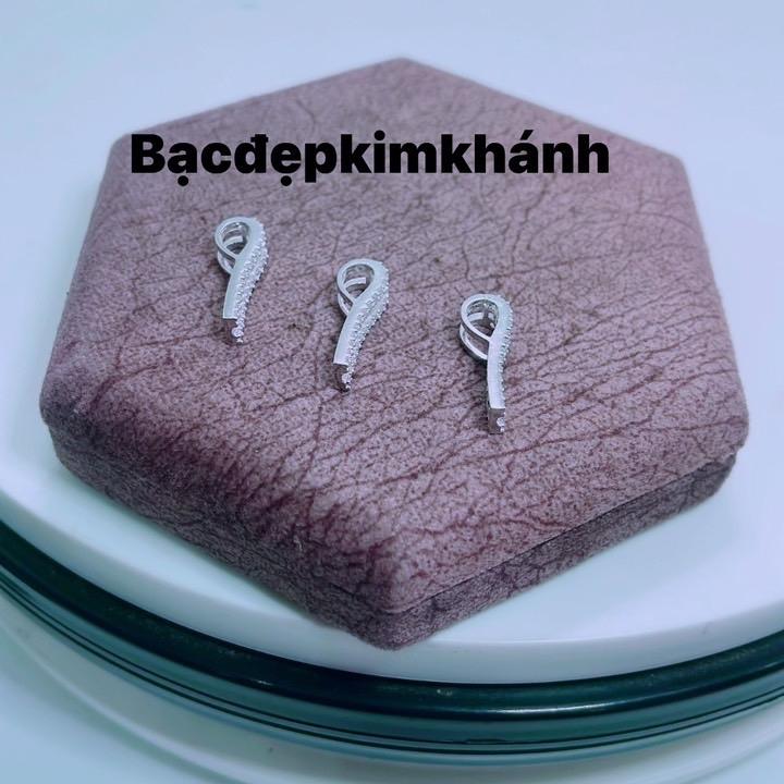 Phụ Kiện: Mặt Dây Chuyền Trụ   Nữ ( women) Trang Sức Bạc Ý Xi Kim M001 3