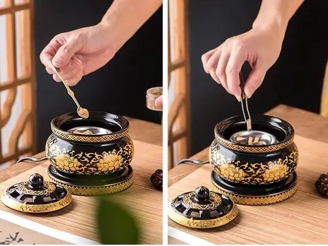 {BH 1 năm}Lò xông - Lư xông trầm điện Size to, có hẹn giờ