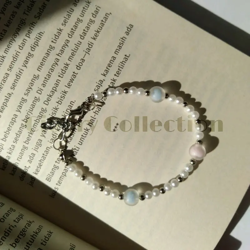 bundle gelang dan cincin manik aesthetic 1