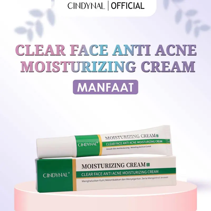 BPOM CINDYNAL Krim Obat Jerawat dan Bekas Jerawat Paling Ampuh - Cream Moisturize Acne Clear Face 20g Berjerawat Wajah 3