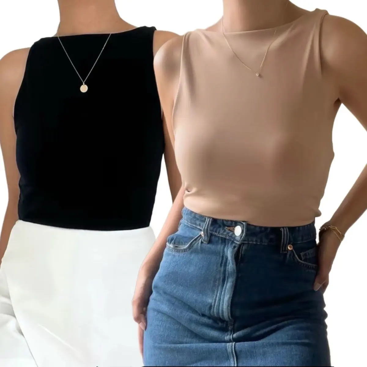 Classic Basic Halter Top (Double Lined Fabric)