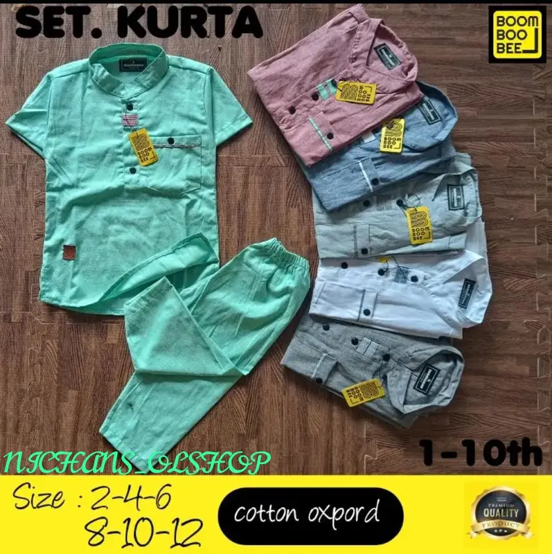 SETELAN KOKO KURTA OXPORD POLOS // SETELAN BAJU MUSLIM ANAK LAKI-LAKI TERBARU USIA 1-10 TAHUN // STELAN KOKO KURTA ANAK COWOK // BAJU KOKO ANAK 5