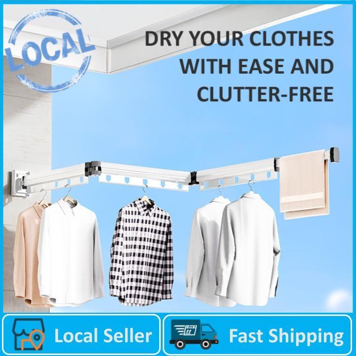 【SG Ready Stock】 Drill-free suction cup folding clothes drying - TikTok ...