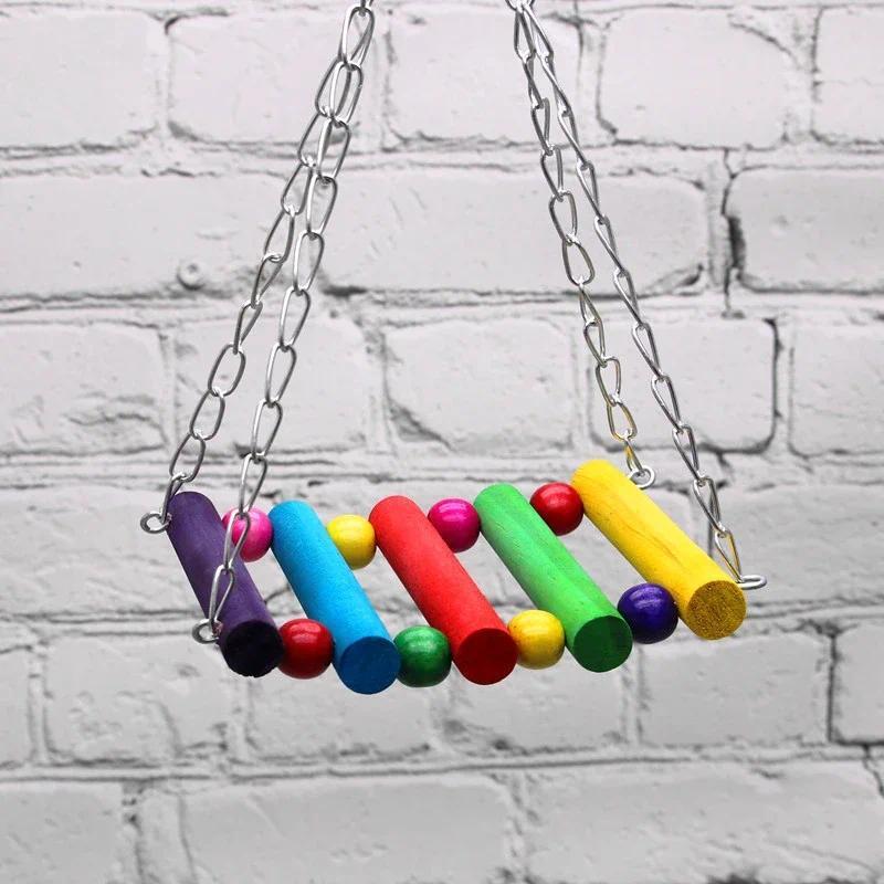 Product Introduction of Birds Toy Pet Bird Parrot Parakeet Budgie Cockatiel Cage Hut Nest Papegaaien Speelgoed Hammock Swing Hanging Toy Pet Supplies 4