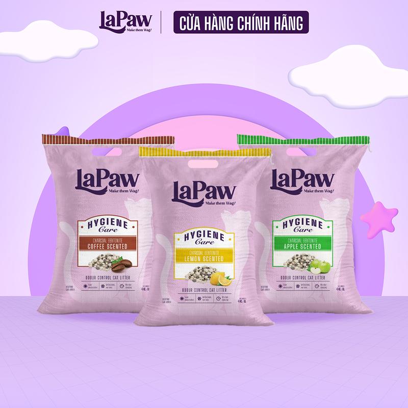 【LaPaw Cát cho mèo vón cục tốt than hoạt tính đất sét 8L/ 4KG