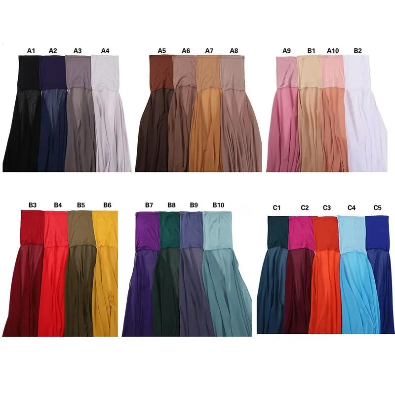 Khăn Quàng quàng cổ Hồi giáo, HLSS-315, Vải voan, Dễ mặc, Bộ băng đô, 17572 cm, Khăn Trùm Đầu Shayla 5