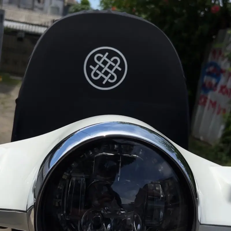 Cover Seat / Sarung jok Vespa matic Kain Motor Motorcycle 3