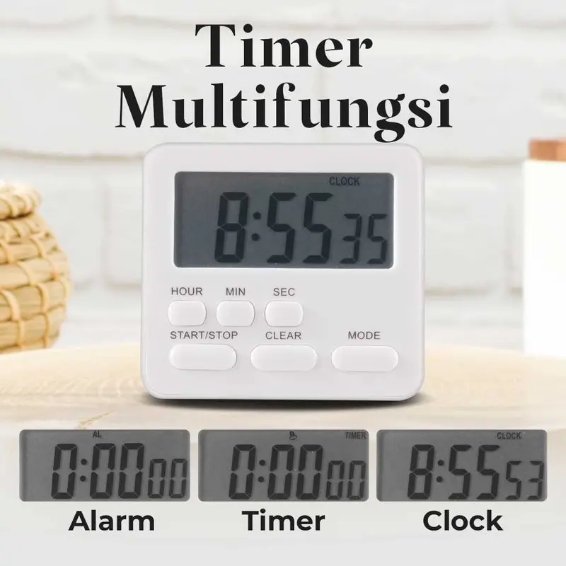 ZHOUZHI Timer Masak Dapur Digital LCD Display Alarm Kitchen Countdown - ZK-2206 3