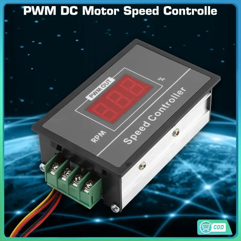 สวิตช์ควบคุมความเร็วมอเตอร์ DC 6-60V 12V 24V 36V 48V 30A PWM